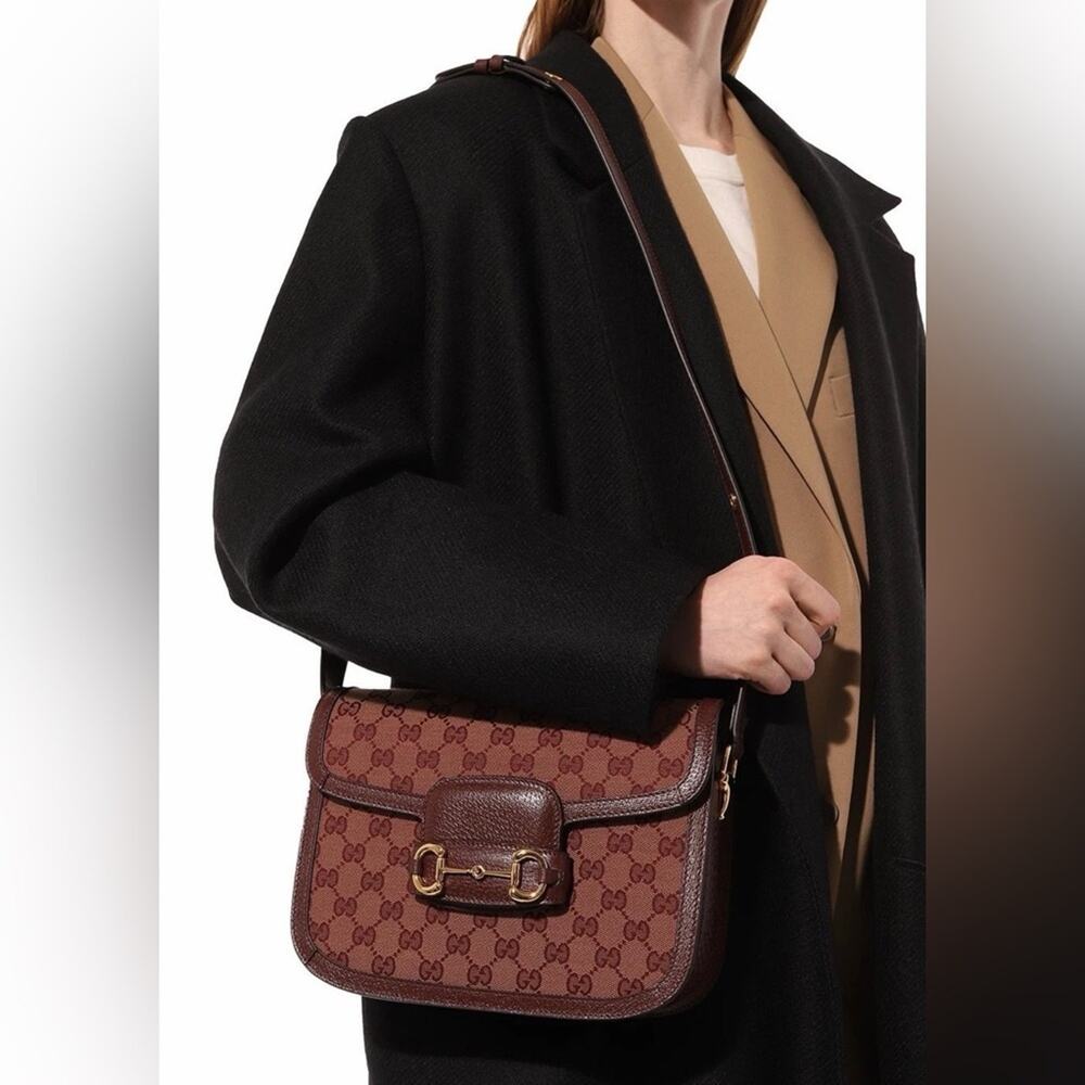Gucci 1955 Monogram Canvas Shoulder Bag NWT - Picture 7 of 7